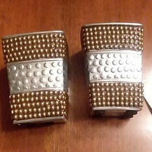 Gold and Silver Accent Containers